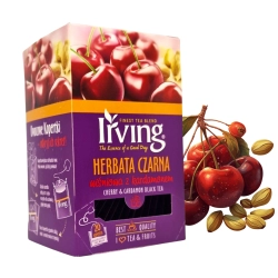 Herbata IRVING czarna wiśniowa z kardamonem 20 torebek